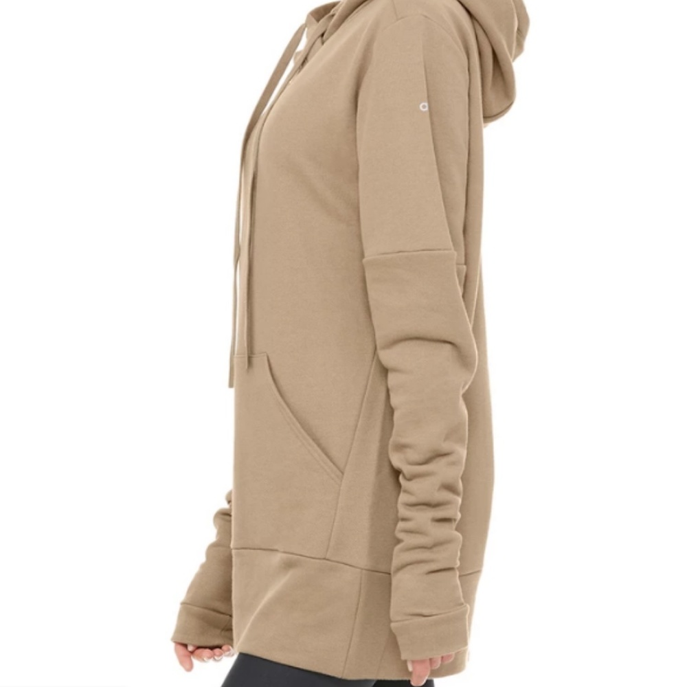 Alo Yoga COVER OVERSIZED SWEATSHIRT in Gravel